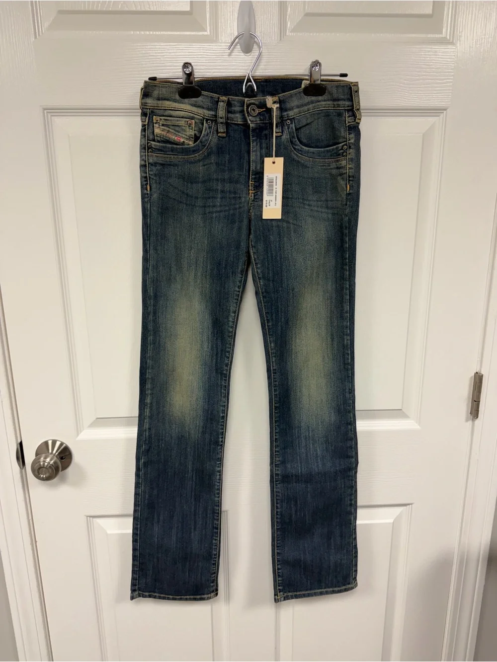 DIESEL Women’s Bootcut Jeans in Faded Blue Wash - Picture 1 of 7